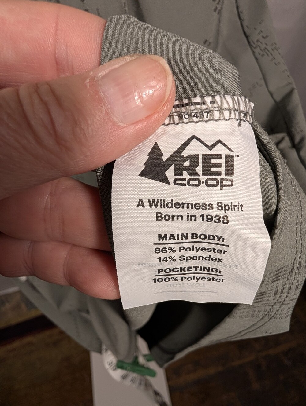 A-141 REI Co-op Women's Travel Dress Large Sage Green Hidden Zip Pocket - Picture 9 of 16